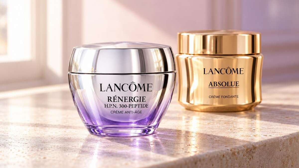 Crèmes anti-rides Lancôme Rénergie et Absolue pour choisir un soin selon les besoins de sa peau et ses envies de confort