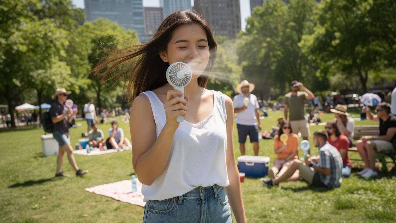 découvrez le mini ventilateur portable, l'accessoire indispensable de l'été qui vous rafraîchit dès les premières chaleurs. compact, pratique et facile à transporter, il devient vite incontournable pour affronter la chaleur estivale.