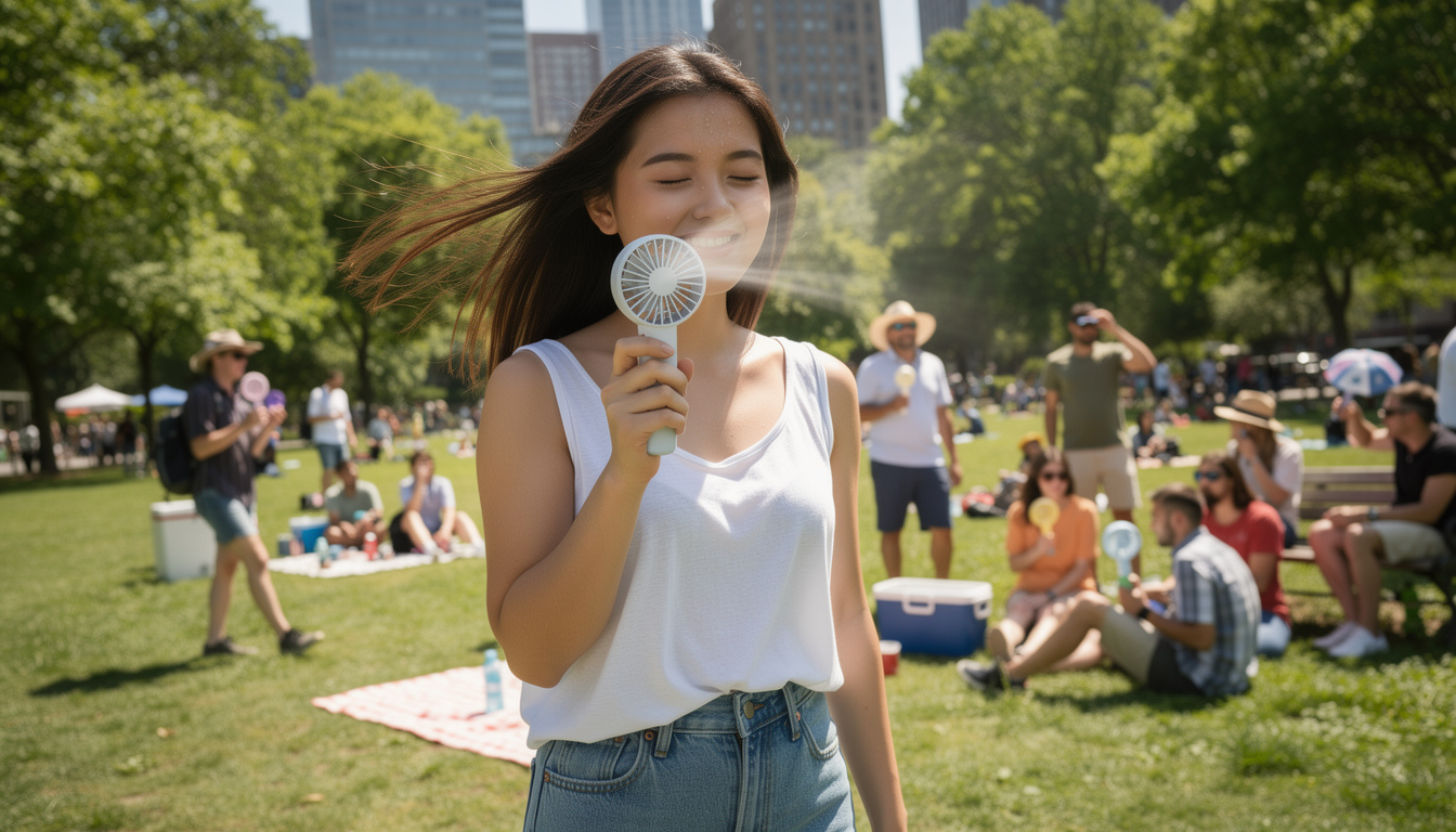 découvrez le mini ventilateur portable, l'accessoire indispensable de l'été qui vous rafraîchit dès les premières chaleurs. compact, pratique et facile à transporter, il devient vite incontournable pour affronter la chaleur estivale.