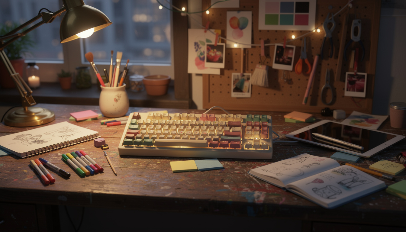découvrez le clavier mécanique rétro, le cadeau parfait pour les gamers créatifs alliant style vintage et performance optimale.