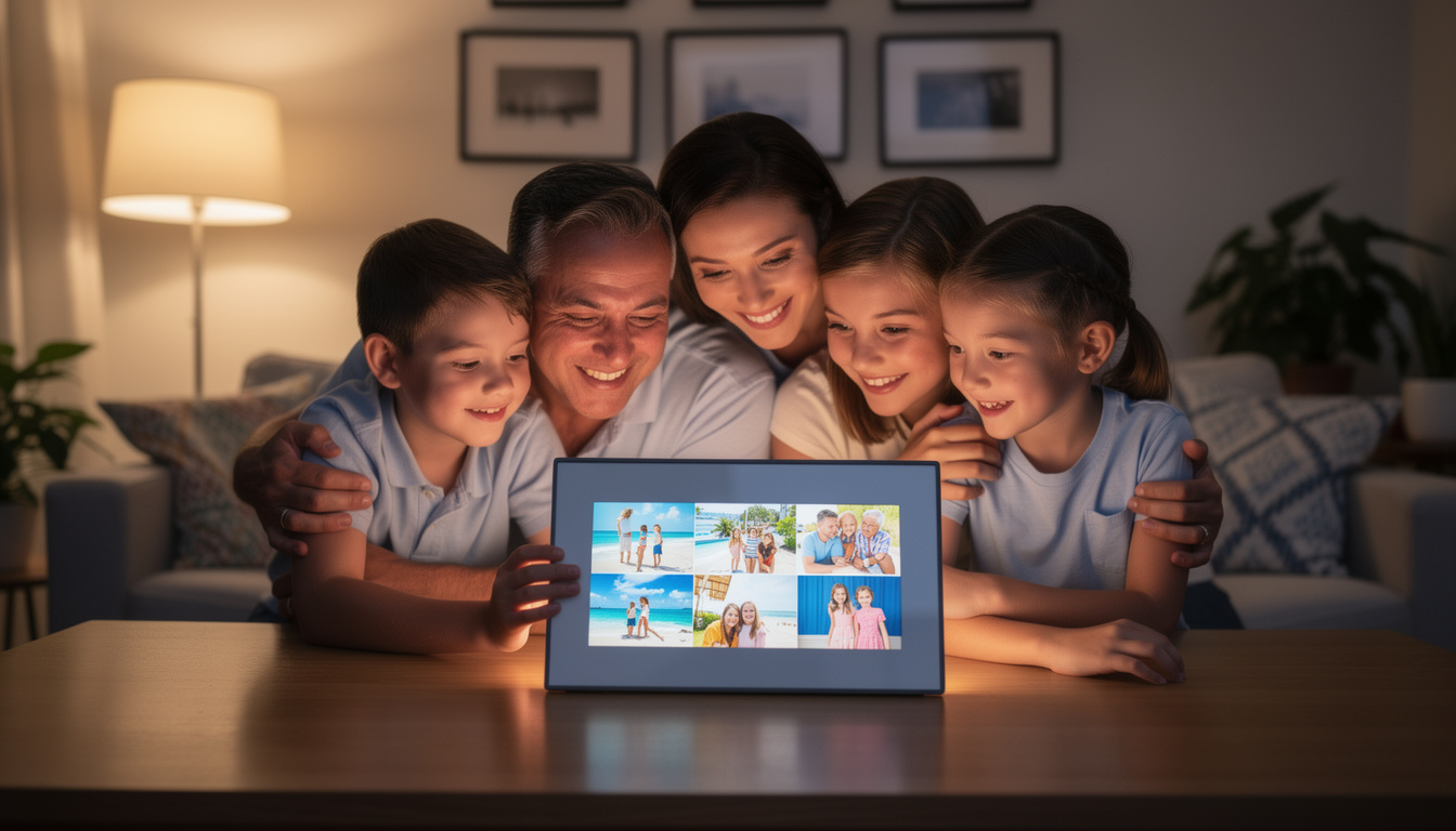 découvrez comment le cadre photo numérique connecté transforme le partage de vos souvenirs en remplaçant les albums photo traditionnels par une expérience moderne et interactive.