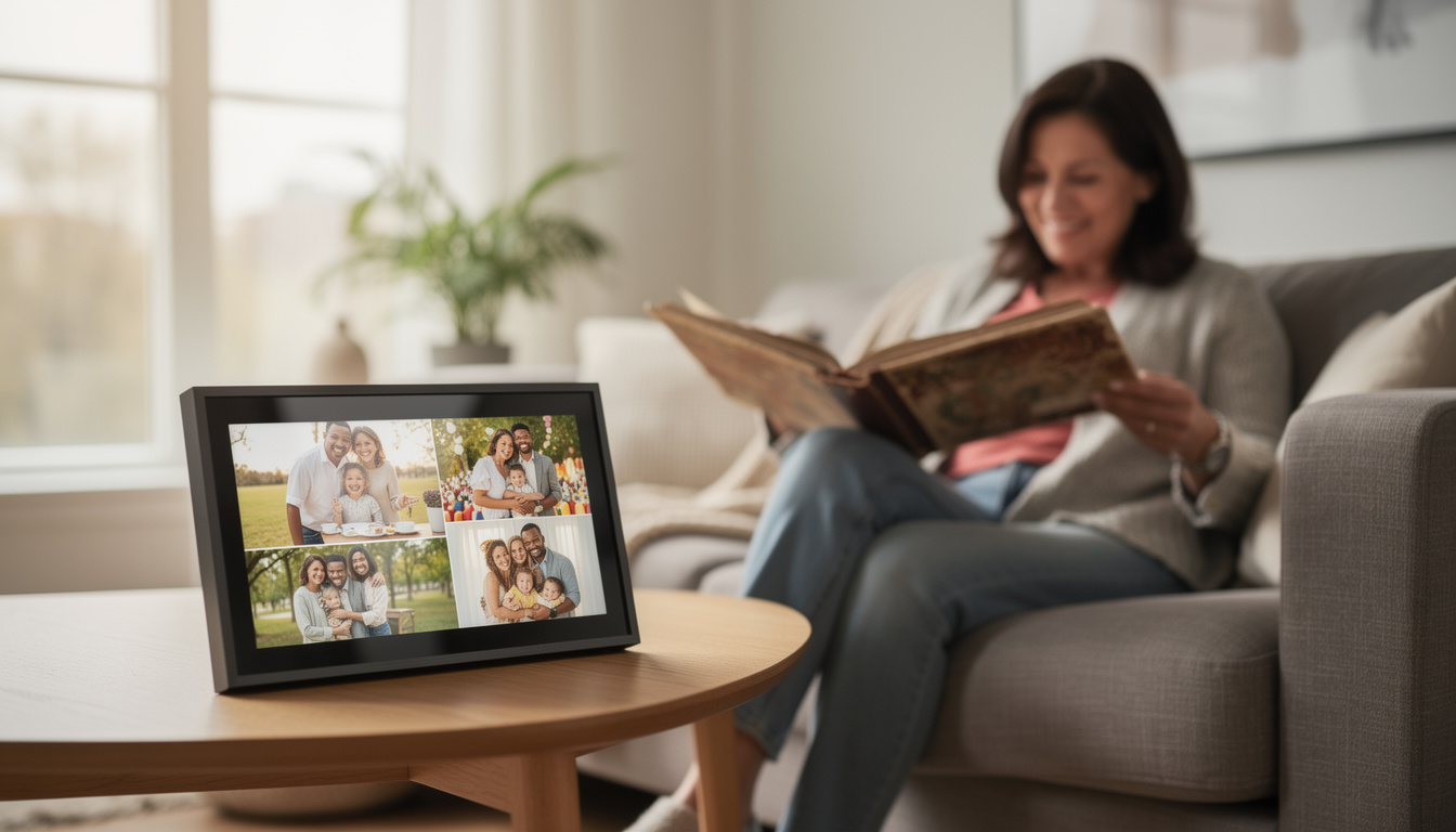découvrez comment le cadre photo numérique connecté révolutionne le partage de souvenirs en remplaçant les albums photo traditionnels par une expérience moderne et interactive.