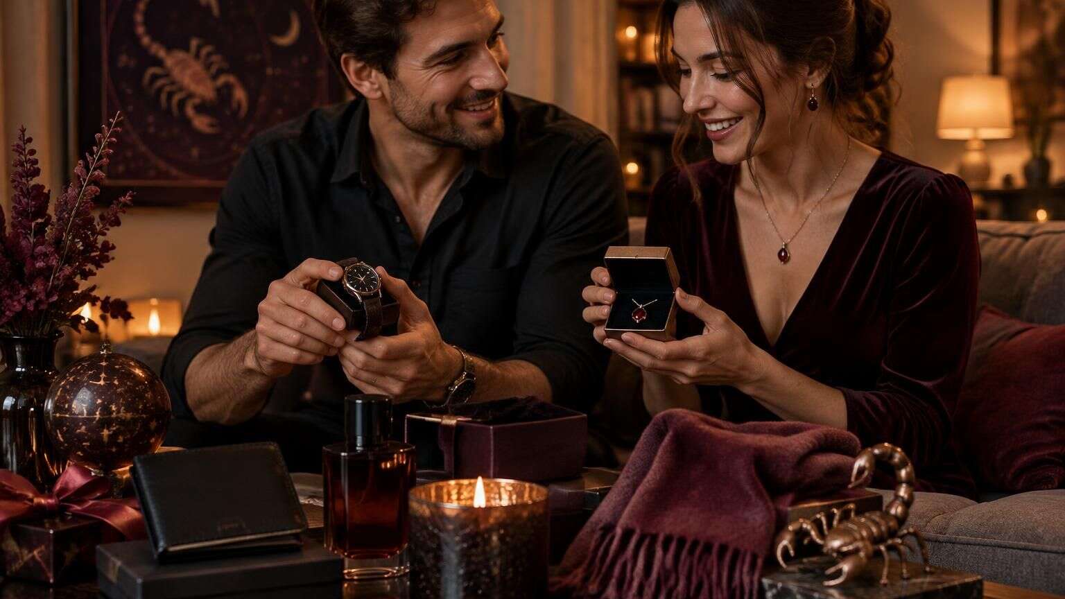découvrez des idées de cadeaux parfaits pour un homme ou une femme scorpion : des présents originaux, passionnés et adaptés à leur personnalité.