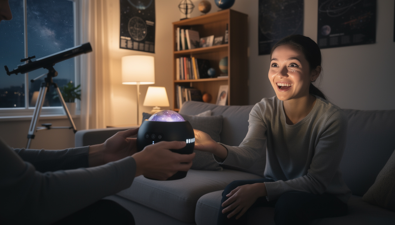 découvrez pourquoi offrir un projecteur galaxie est le cadeau idéal pour un passionné d'astronomie, pour illuminer ses nuits et éveiller sa passion pour l'espace.
