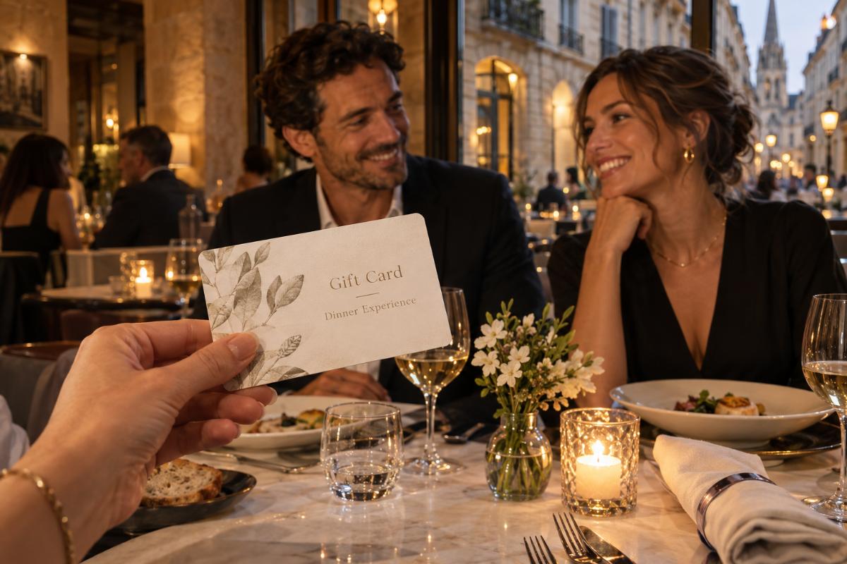Partager un repas grâce à un bon de cadeau restaurant